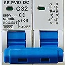 DAYSTAR SOLAR SIBASS DC Circuit Breaker 32 Amp 800V | 2 Pole C Curve MCB for PV/Solar Systems & Battery | 6kA Breaking Capacity | Fast Trip time ≤ 0.03 s | Flame Retardant Material-picture-17