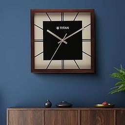 Titan Black & Timber Wooden Wall Clock-picture-0
