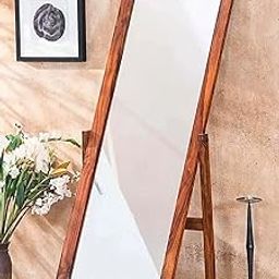 RJ kitchenware Store Dressing Table Sheesham Wood Mirror for Bedroom | Dressing Mirror with Stand/Wall Mounted Solid Wood Dressing Table-image-43