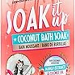 Dirty Works Soak It Up Coconut Bath Soak with Mango Extract & Coconut Oil | Moisturises and Soothes | Fragnace of Creamy Coconut & Fresh Peach - 500 ml (Pack of 1)-image-9