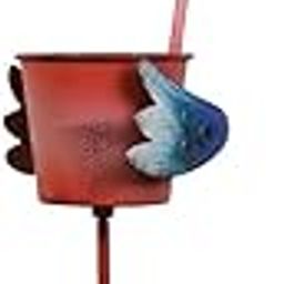 CALANDIS™ Cute Bird Flower Pot Garden Stake Handcrafted Multipurpose Flowerpot Planter Red-image-44