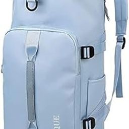 Multipurpose Travel Backpack, Large Capacity Gym Duffle Bag, Daily Sport Backpack Tote with Individual Shoe Pockets for Men and Women (Blue)-image-13