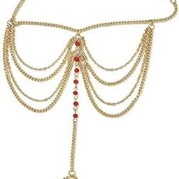 Multi-Layer Tassel Chain Anklet | Crystal Ethnic Style Bridal Foot Ornament for Women & Girls-11
