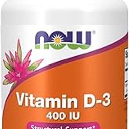 Now Foods Vitamin D-3 400 IU Pack of 180 Softgels-10