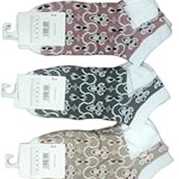 ARSM Socks for Women & Girls Low Cut Flower Print Cotton Ankle Length Socks Walking Outdoor Sports Multi-Color Pack of 5 Pair-image-69