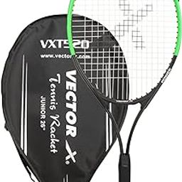Vector X Adult Recreational Tennis Rackets,26 Inch Super Lightweight Tennis Racquets for Student,Training,Tennis and Beginners, Outdoor Games - Grip Size - 4 3/8,Green/Black-image-19