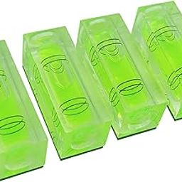 High Precision Mini Square Pocket Long Small Scope Horizontal Bubble Level Tool Cubes (4pcs 40x17x15mm 1.6inch Green Magnetic)-picture-13