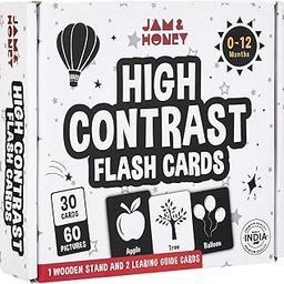 Amazon Brand-Jam & Honey High Contrast Flash Cards for Babies & Toddlers|Visual Stimulation|Cognitive,Visual & Language Development Tools|Educational Toy|Bis Approved (Set of 30),Creative_Thinking-21