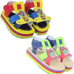 Baby Boys & Girls Set of 2 Pair Eva Hook & Loop Chu Chu Musical Sandals For 12 To 18 Month/18 to 24 Months -BT1323andBT1325-14