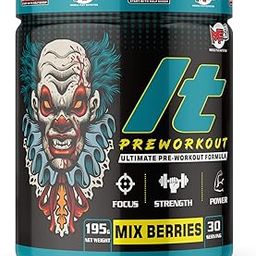 Preworkout - Extreme Lasting Explosive Energy, Focus, Massive Pumps, Lean Muscles Building and Endurance with Beta-Alanine, Caffeine, Creatine Monohydrate, AAKG for Men & Women [30 Servings, Mix Berries]-image-86