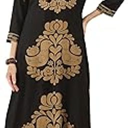 indo era Women's A-Line Viscose Rayon Quirky Printed Kurta & Palazzo Set (IESTR10669)-picture-9