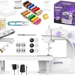 JAXHOM 2025 Mini Sewing Machine With Table Set I Electric Silai Machine With Extension Table, Foot Pedal, Adapter And Sewing Kit-picture-4