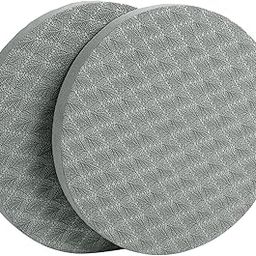 LYLA Anti Slip Small Round Knee Pad Yoga Mats 2 Pieces Portable for Gym Exercise Gray | Fitness, Running Yoga | Fitness Equipment Gear | Exercise Mats |-image-11