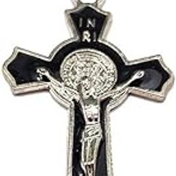 Black Christ pendant with chain for men and women-image-124