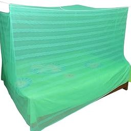 Luxury Foldable Polycotton Mosquito Net (Machhardani) for King Size Bed (Green, 8x8 ft) | Strong, Breathable & Lightweight | Easy to Use, Durable & Portable | Full Protection for Home & Travel-image-26