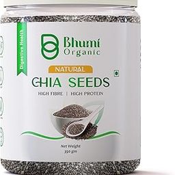 Bhumi Organic Chia Seeds 350g – Rich in Protein, Fiber & Omega-3 | Weight Management, Energy Boost | 100% Clean, Natural Superfood-image-28
