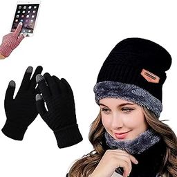 Tomorrow Winter Hat & Gloves Set | Beanie and Gloves Set For Women | Stylish Winter Wardrobe Addition | Ideal for Outdoor Adventures and Cold Weather Protection-image-57