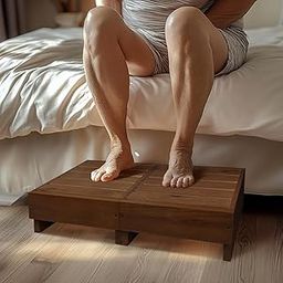 Carpentray Wooden Step Stool 6'' Height, Step Stool for Bed, Bed Steps for High Beds for Adults, Step Stools for Bedroom, Kitchen, Bed (Dark Brown)-image-41
