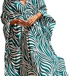 Floral Plus Size Kaftan Dresses for Women– Beach Swimsuit Cover Up Batwing Sleeve Mumu Sundresses 2025 Vacation - African Kaftans Long Moroccan Caftan Dress-image-27