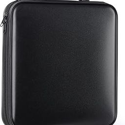 DVD Storage CD Case Holder: 160 Capacity CD Sleeves Black Disc Cases Binder for Car - CD Hard Organizer Box - Large DVD Wallet for Movie/Music/Game & Portable CD Book-12