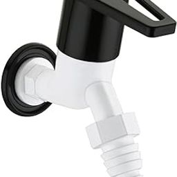 MONIT PVC Nozzle Bibcock Tap with Teflon Tape - Eco-Friendly Nozzle Faucet with Hose clamp and Teflon tap-14