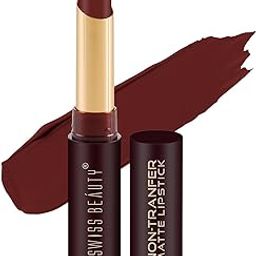 Swiss Beauty Non-Tranfer Matte Lipstick, Smooth & Waterproof, Chocolava, 2g-image-22
