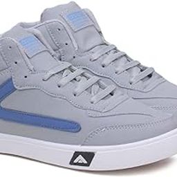 Men's Casual Sneaker Hi-Neck Shoes with Lightweight Comfortable Mid Top Sneaker Shoes for Men's & Boy's Skypee-33-image-0