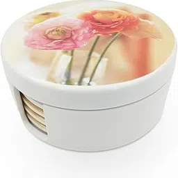 SUPERWARE | Food Grade Melamine | Coaster Set – Spring Flower (6 nos.) | Serveware, Tableware, Stain Free, Glazed Finish-picture-35