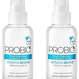 PROBIO Professional Keratin Revive Shine Serum 100 ml | No Sulphate | No Paraben | No SLS | No SLES | with Jojoba Oil | UV-Protect Formula || PACK OF 2 ||-image-58