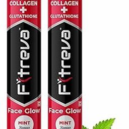 Fitreva Japanese Collagen with Glutathione Effervescent Tablets | Protects Skin from daily damage & Skin Cell Renewal - Mint Flavour, 30 Tablets (Pack of 2)-image-43