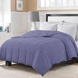 500 GSM Microfiber Fill Restful Sleep Down Alternative Comforter King Bed Size (92" x 106") -Comforter for Heavy Winter |Comforter/Blanket/Quilt/Rajai- Medium Blue-21