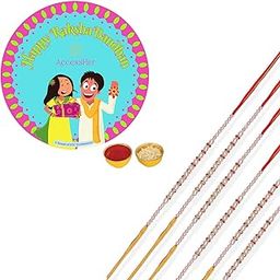 Designer Pearl Rakhi for Beloved Brother-image-38