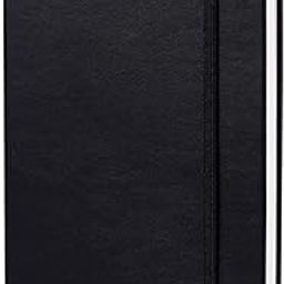AccuPrints Black Pu Leather Notebook Diary 5.8 * 8.3 inches 200 Ruled Pages with 12 Habit Development and 12 Month Planner Pages (224 Pages) with Elastic Lock 2021-image-48