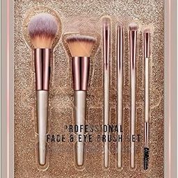 Prosopyare Makeup Brushes Sloane 6PCs Professional Make Up Brush Set Foundation Powder Blush Blending Face & Eyes Cosmetic Brushes Kit-14