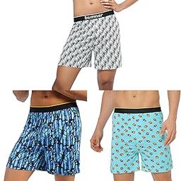 Men's Printed Micro Modal Boxers Underwear | Ultra Soft & Breathable | Combo Pack of 3-image-20