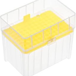 Arcsol® Laboratory Pipette Tip Rack, 96 Wells, 200ul Capacity, Autoclavable, Clear/Yellow-picture-0