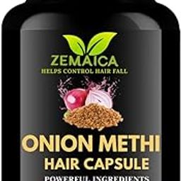 ZEMAICA ONION METHI HAIR CAPSULE Supplement for Hair Growth, Strong Hair 30 Capsule Pack 1-image-22