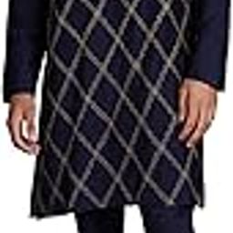 Men Festive Long Regular Fit Kurta & Pyjama Set (2Pcs)-image-34