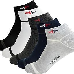 Men’s Cotton Ankle-Length Socks | Anti-Odor | Moisture-Absorbent | Inside Soft Fabric | Anti-Bacterial Socks for Boys and Girls (Free Size, Set of 5)-picture-35