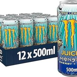 MONSTERS AUSSIE LEMONADE STYLE JUICED ENERGY DRINK 12 X 500ML - (Imported)-image-1