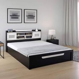 Mintwud from Pepperfry Engineered Wood Queen Size Bed with Hydraulic and Headboard Storage for Bedroom Living Room | Wooden Double Bed Cot Palang Furniture (Wenge Finish)-image-7