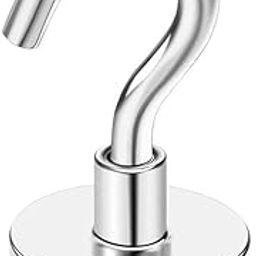 Schrodinger15 333052(1pcs) Dia. 25mm Rare Earth NEODYMIUM Lifting Fishing Loading Recovery Retreival Magnet With Hook Lifting Capacity upto 5kgs (net wt. 35g per pc) (1pcs per order)-picture-31