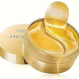 Under eye Patches for Dark Circles with 24k Gold | Eye Cooling Gel Pads | Hydrogel Eye Patch Mask with Collagen for Relaxing Eyes, Reducing Puffiness & Wrinkles-image-62