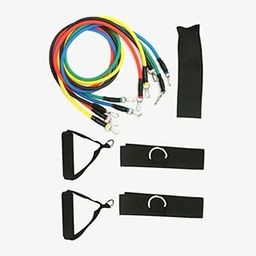 Resistance Band Kit for Home Exercises - Stretching, Toning, Strength Training Kit with Foam Handles, Door Anchor, Ankle Strap & Carrying Bag - Ideal for Fullbody Workouts, Muscle Flexibility-image-51