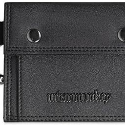 Chain Wallet for Men – Stylish Tri-fold Wallet with Metal Chain, Premium Faux Leather, Compact & Durable – Black Streetwear Accessory-12
