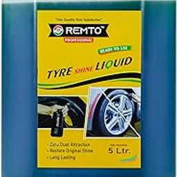 Tyre Polish 5 LTR | Gives Lustrous Dark, Long Lasting Super Black Shine - Non-Greasy and No Sling Formulation-18
