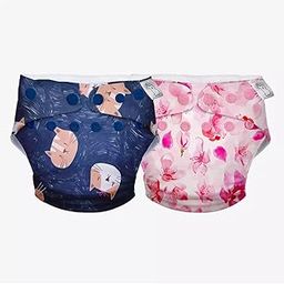 SuperBottoms Swimming Diapers for Babies & Toddlers - Reusable & Adjustable Swim Diapers - Washable Cloth Diapers - Skin Friendly Fabric - Easy to Clean - Fits 3M - 3Y | Pack of 2-13