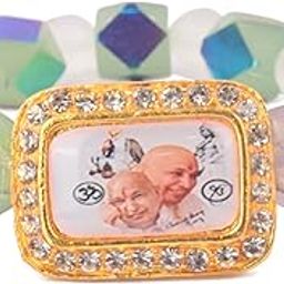 SATVIK Crystal Beads Pearl Bracelet with Jai Guruji Swaroop Handmade Bracelets || Jai Guruji Satsang Return Gifts || Jai Guru Ji Positive Vibes Wrist Band For Unisex (Color-Assorted)-image-50