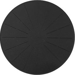 Lazy K Induction Cooktop Mat - Silicone Fiberglass Scratch Protector - for Magnetic Stove - Non slip Pads to Prevent Pots from Sliding during Cooking (11 inches) Black-picture-1
