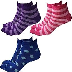 Women's winter woolen warm ankle length socks (Pack of 3 Pairs, Multi)-picture-45